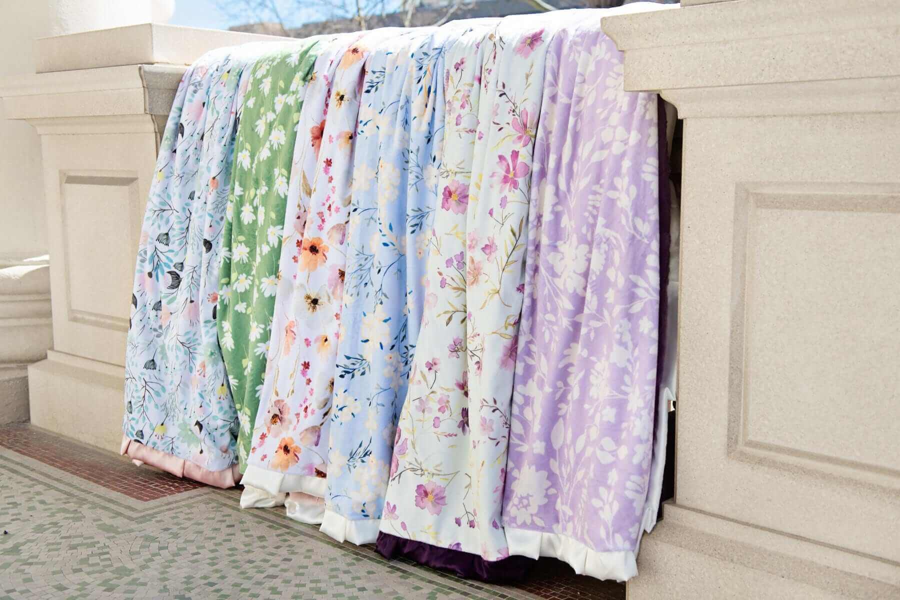 Dusty Plum Wildflower Blanket - Image 3