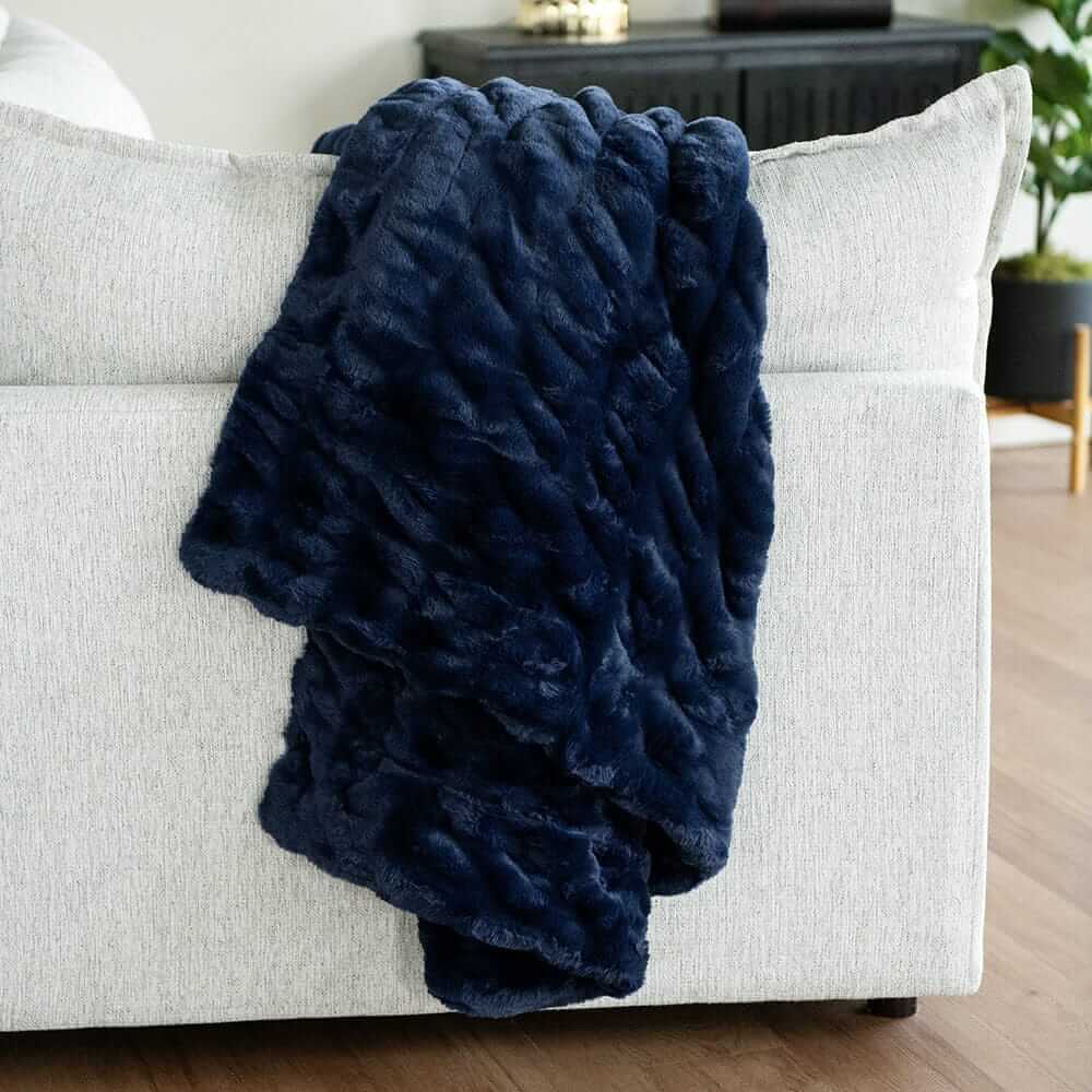 Hugs Navy Blanket - Image 5