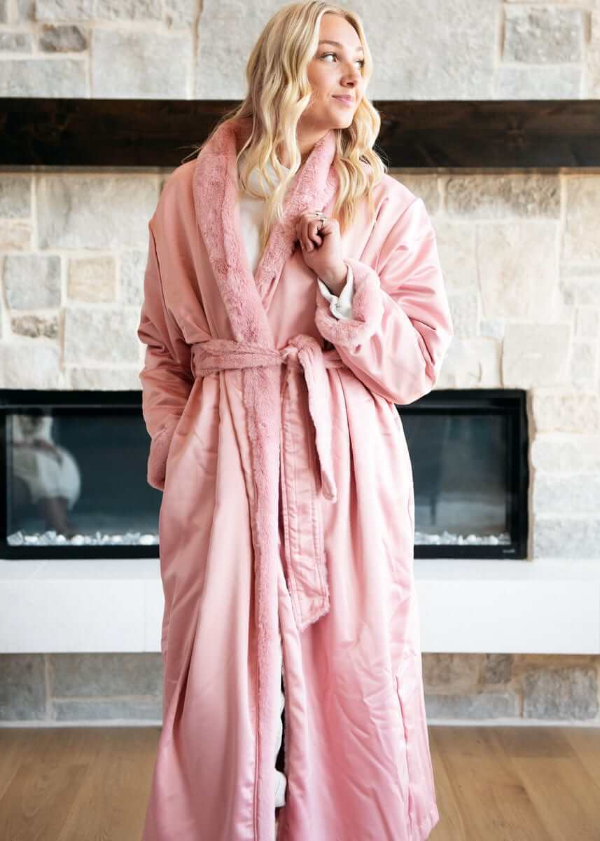 Satin Blush Robe - Image 2