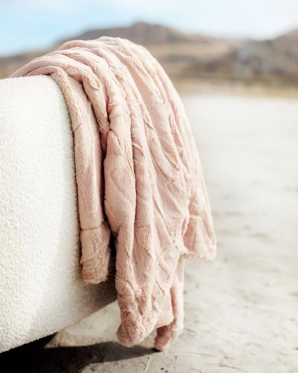 Sorbet Blush Pink Blanket - Image 4