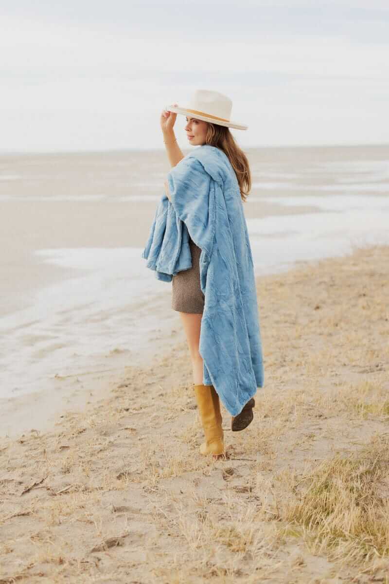 Sorbet Denim Blanket - Image 2