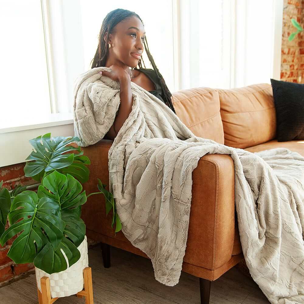 Sorbet Tranquil Dove Blanket - Image 4