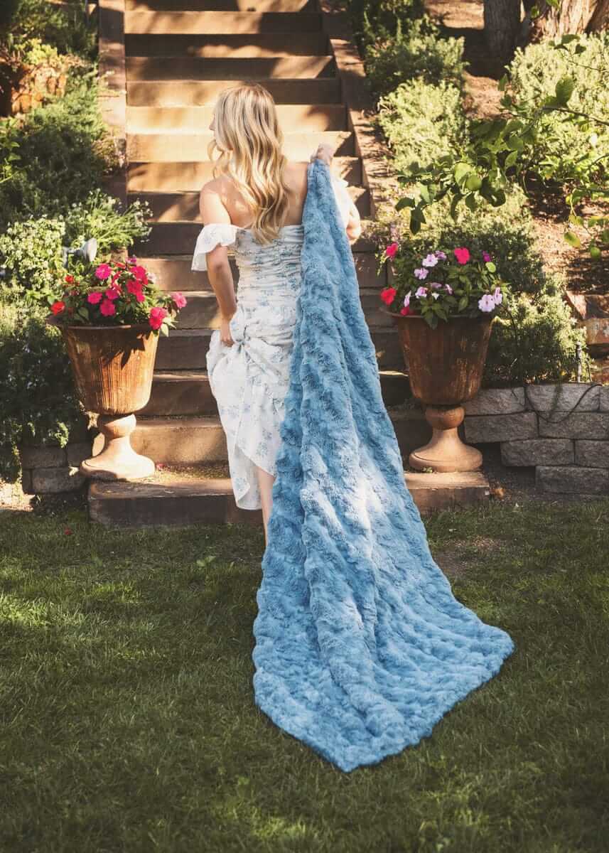 Ultra Sorbet Faded Denim Blanket
