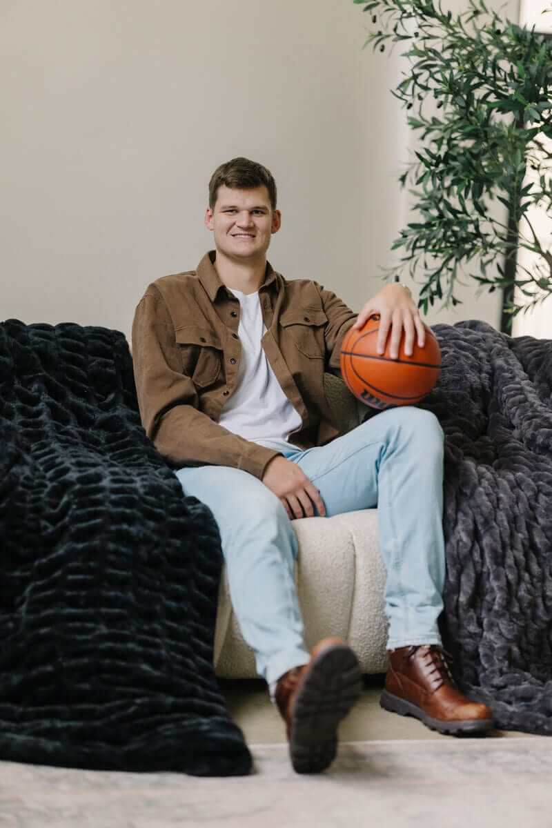 Walker Kessler Biggest Hugs Black Blanket - Image 2
